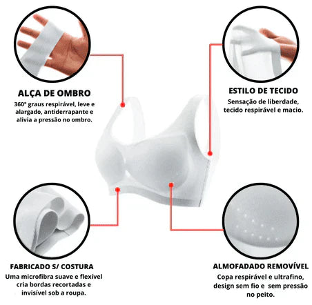 Sutiã Fino sem Costura Confortável - Nicole