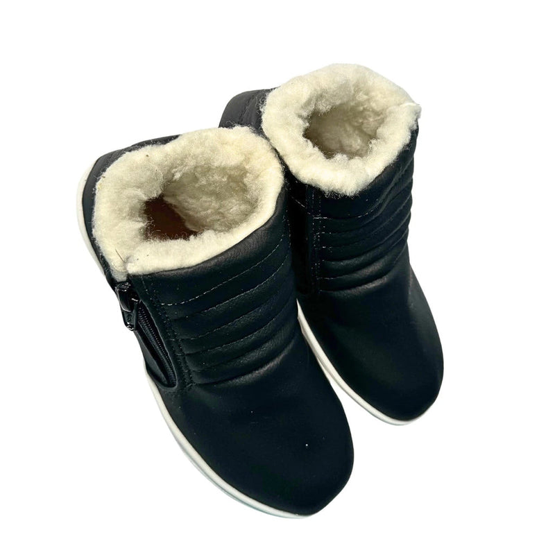 Tênis Botinha Feminina de Inverno Forrada com Lã Peluciada