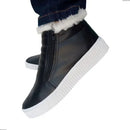 Tênis Botinha Feminina de Inverno Forrada com Lã Peluciada