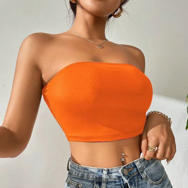 Top Feminino Tomara que Caia de Seda Gelo