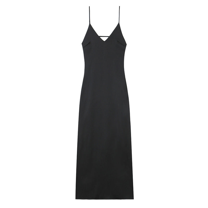 Vestido Feminino Elegante de Verão com Decote V