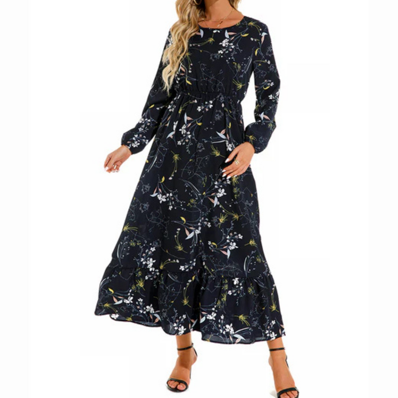 Vestido Feminino Longo Florido de Verão