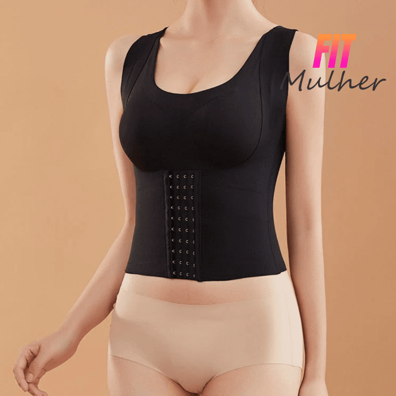 LIQUIDAÇÃO - Sutiã 5D - 3 em 1 - Realça o Busto - Melhora a Postura - Modela a Cintura - FIT MULHER