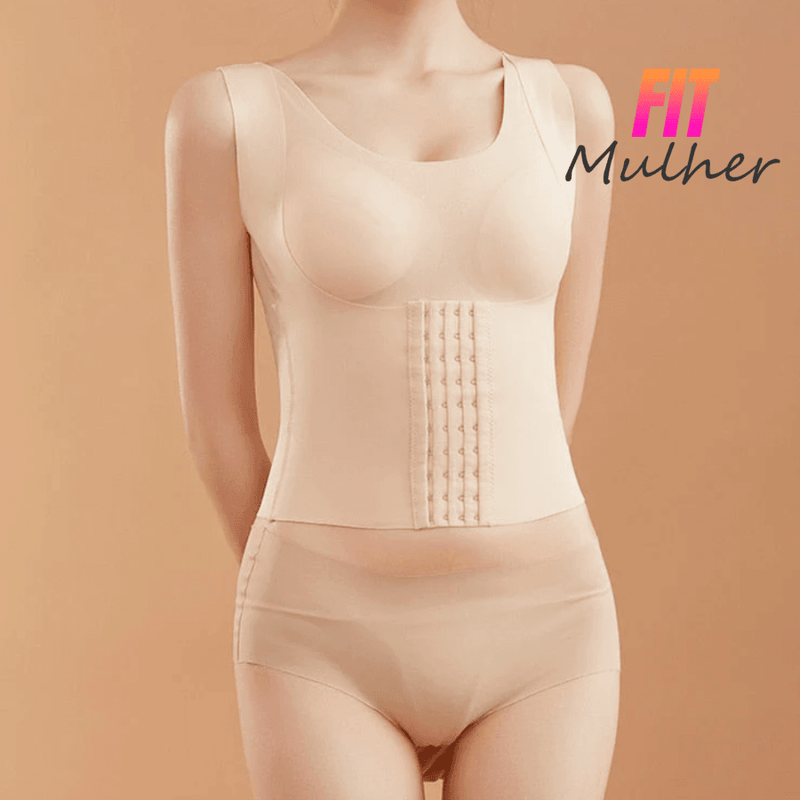LIQUIDAÇÃO - Sutiã 5D - 3 em 1 - Realça o Busto - Melhora a Postura - Modela a Cintura - FIT MULHER
